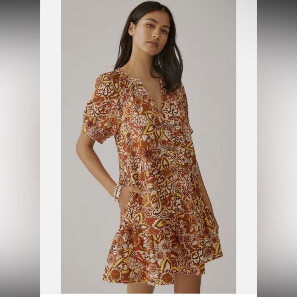 Anthropolgie Pilcro Mini Linen Blend Dress. Size XS.